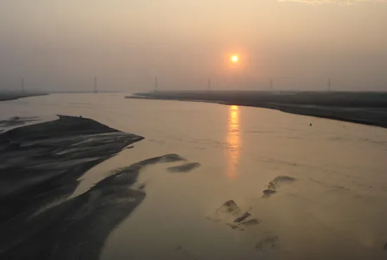 二崙濁水夕照